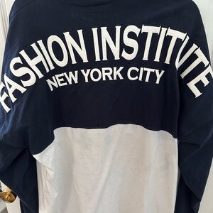 Navy and White Fashion Institute of Technology FIT Spirit Jersey
